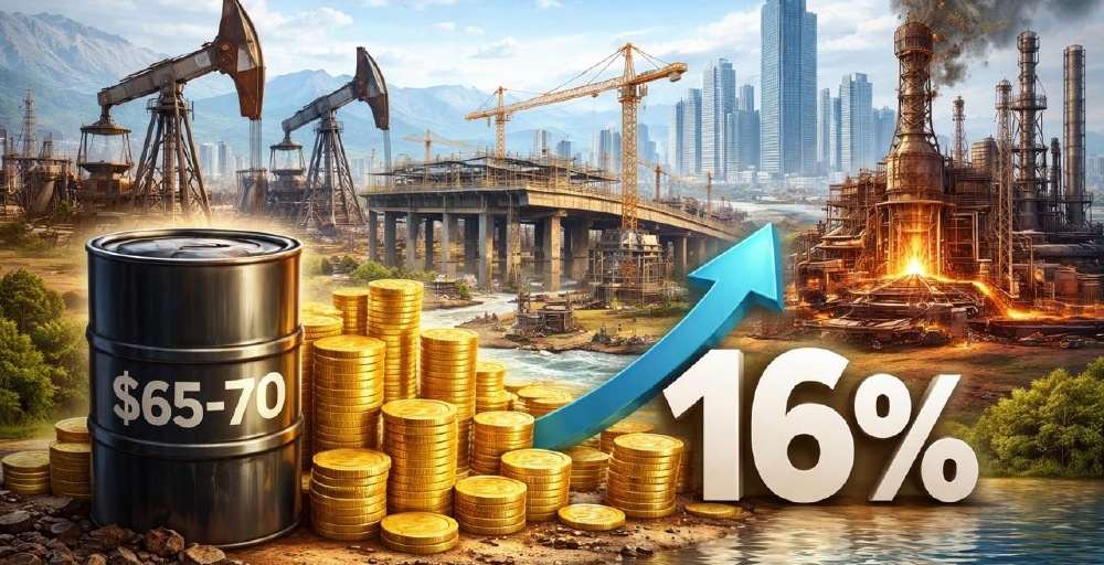 $ 65&ndash;70 за баррель и 16% ВВП: от чего зависит рост экономики в 2026 году?
