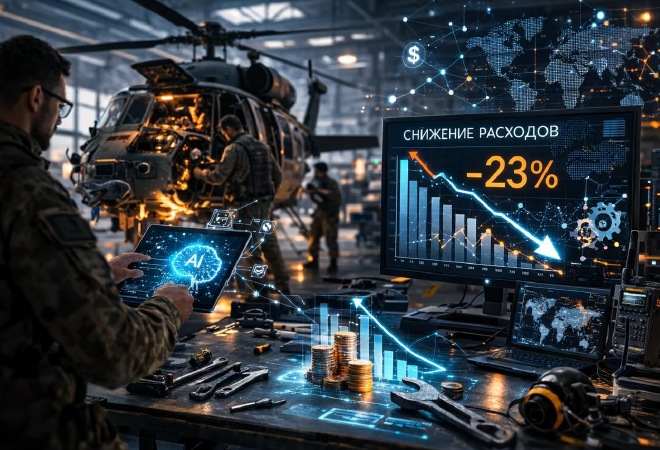 ИИ снижает расходы на обслуживание техники до 23%: алгоритмы меняют экономику войны