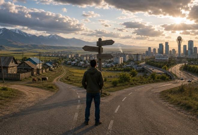 Не только в мегаполисы: куда на самом деле переезжает сельское население Казахстана