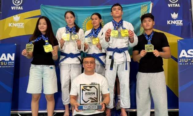 Казахстан впервые в истории выиграл Чемпионат Азии IBJJF по бразильскому джиу-джитсу