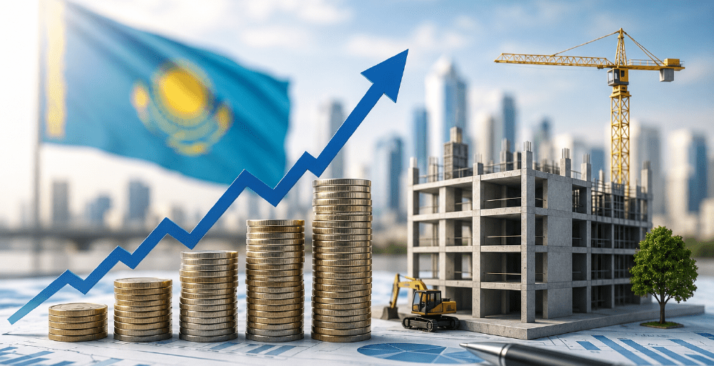 Қазақстанда негізгі капиталға салынған инвестициялар 10%-ға жуық өсті