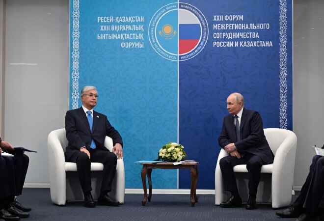 Путин: Қазақстан мен Ресейдің стратегиялық серіктестігі нығая түсуде