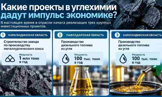 Казахстан развивает углехимию: какие проекты планируют реализовать