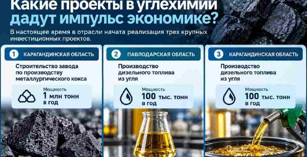 Казахстан развивает углехимию: какие проекты планируют реализовать